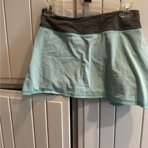 Lululemon Athletica Mini Skirt - Gray and Light Blue